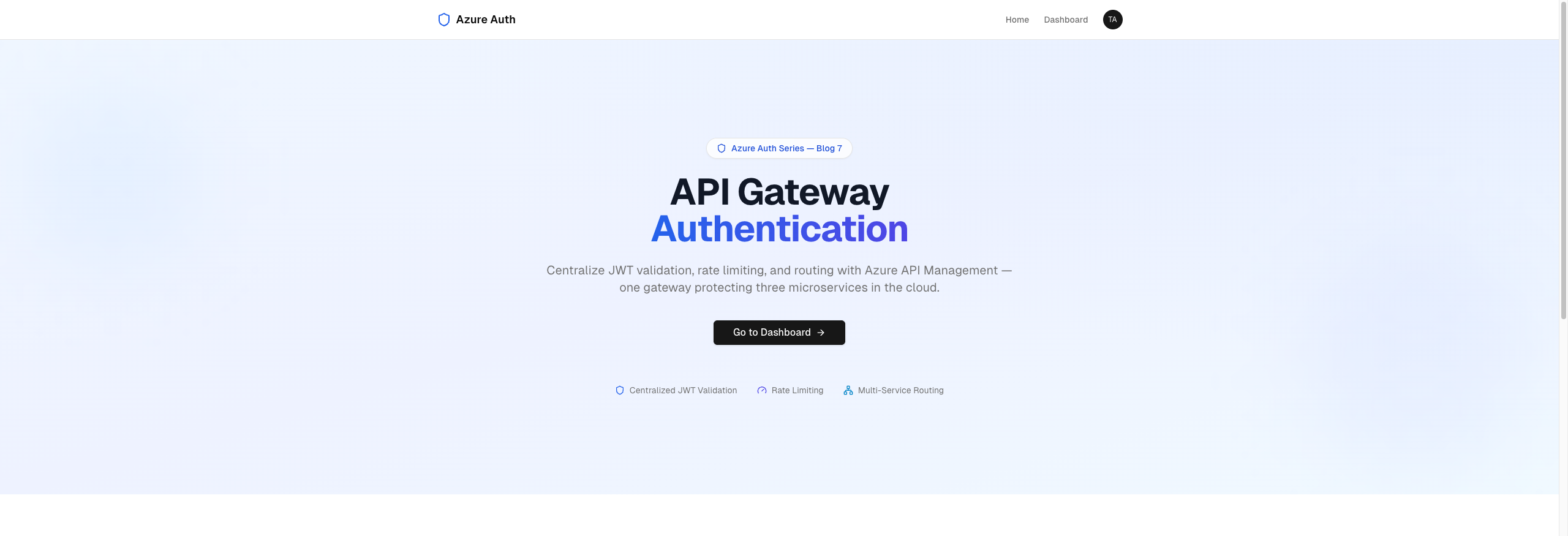API Gateway Landing
